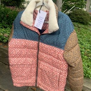 Universal Thread Women’s Patchwork Puffer Jacket size M